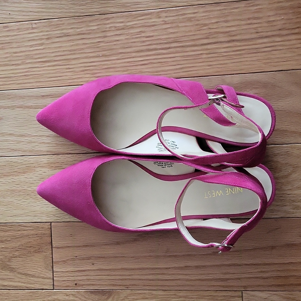 Nine West Barbie Pink Wedge Size 9 1/2